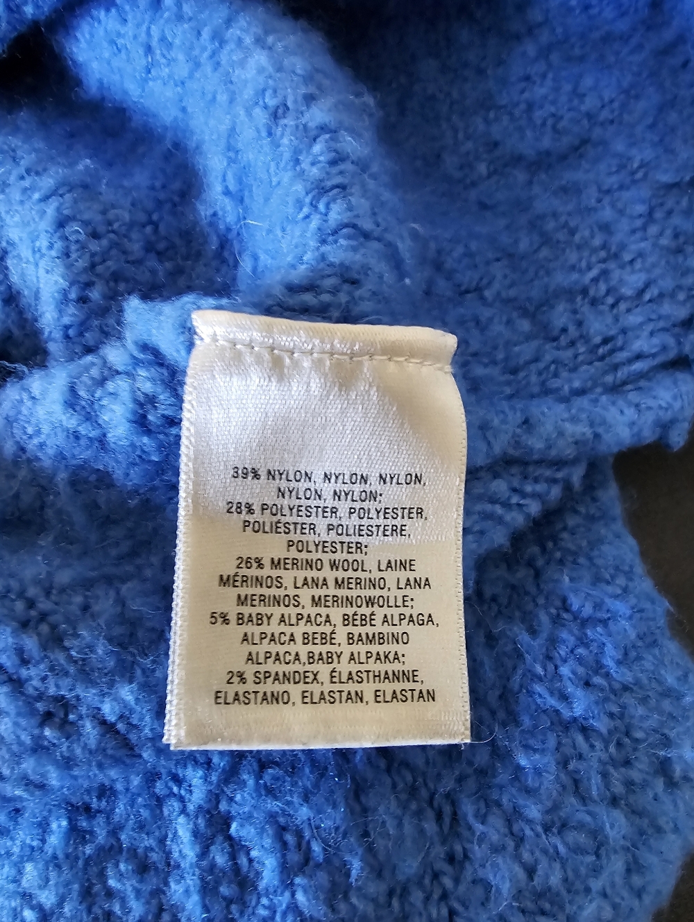 ANTHROPOLOGIE Green Dot Oversized V-Neck Sweater in Bright Blue - Picture 7 of 10